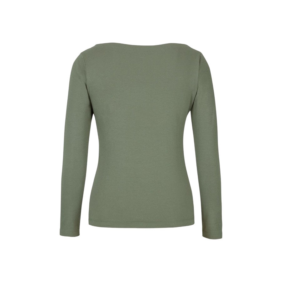Ladies L/S Boat Neck Tee - Sage