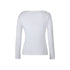 Ladies L/S Boat Neck Tee - White