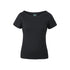 Ladies Boat Neck Tee - Black