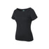 Ladies Boat Neck Tee - Black