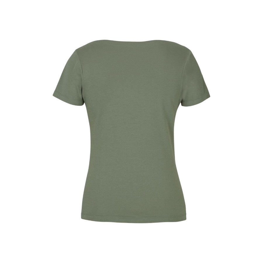 Ladies Boat Neck Tee - Sage