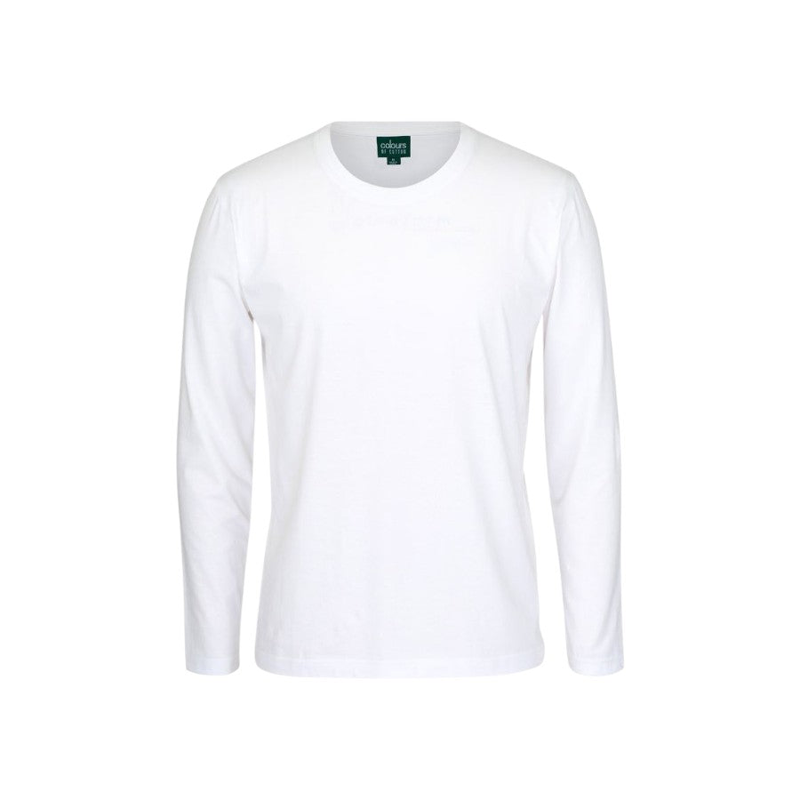 Long Sleeve Non-Cuff Tee - White