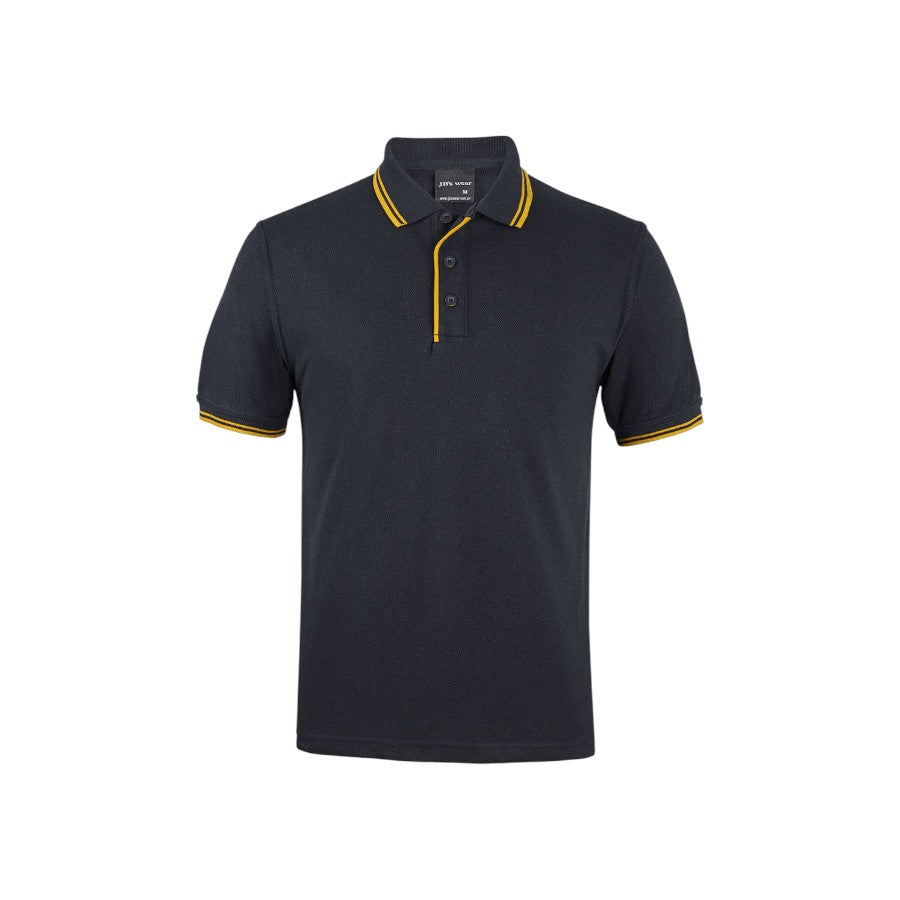 Contrast Polo - Black/Gold