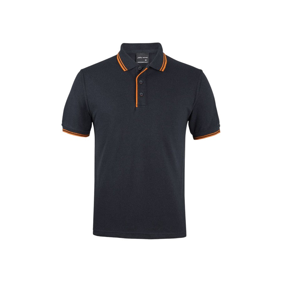Contrast Polo - Black/Orange