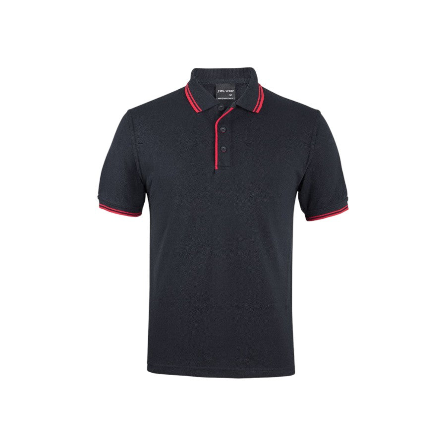 Contrast Polo - Black/Red