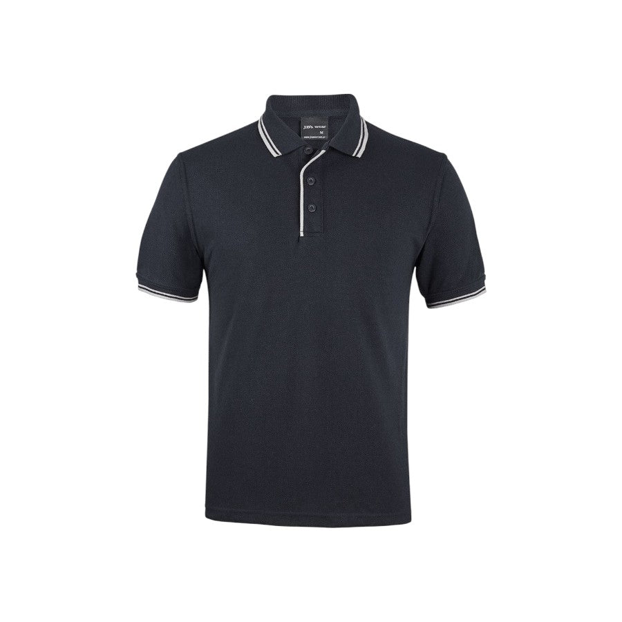 Contrast Polo - Black/White