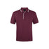 Contrast Polo - Maroon/White