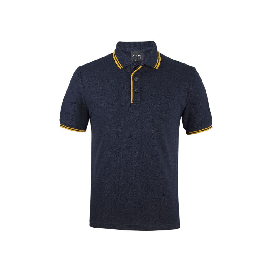 Contrast Polo - Navy/Gold