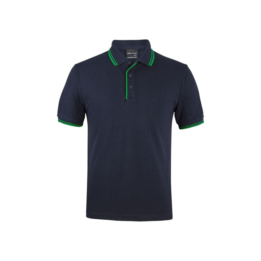 Contrast Polo - Navy/Green