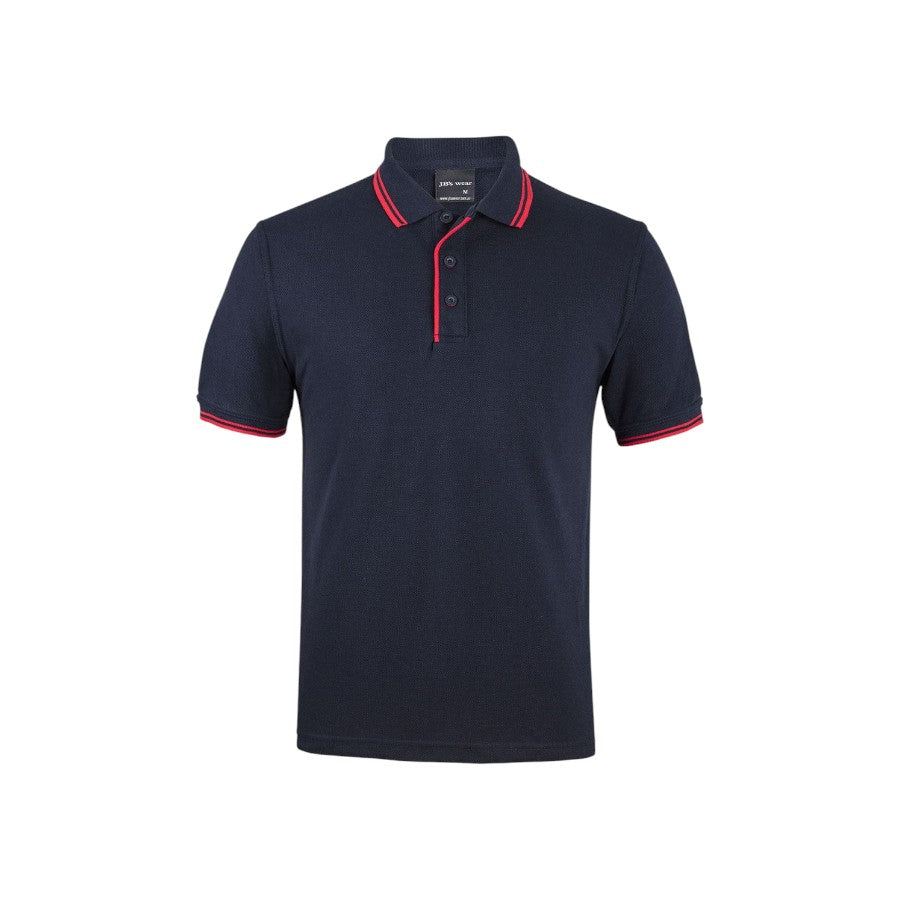 Contrast Polo - Navy/Red