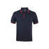 Contrast Polo - Navy/Red