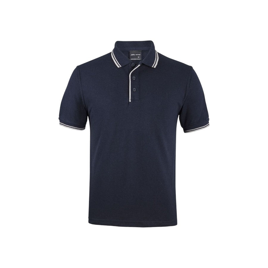 Contrast Polo - Navy/White