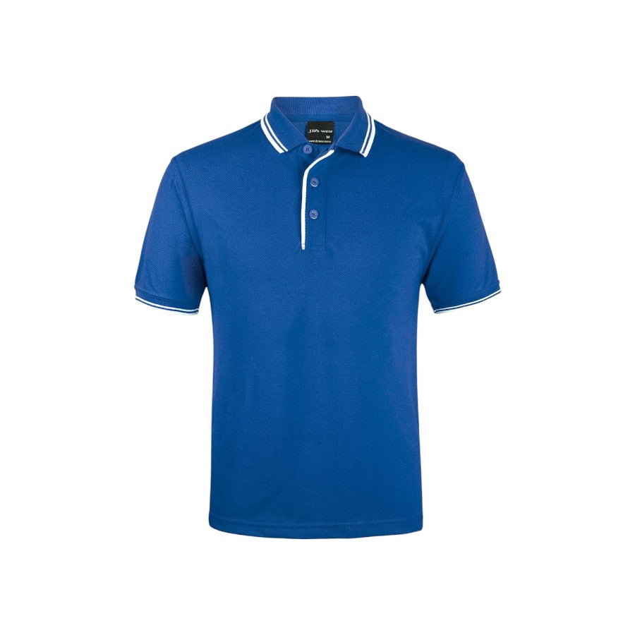 Contrast Polo - Royal/White