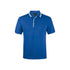 Contrast Polo - Royal/White