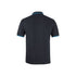 Contrast Polo - Black/Aqua
