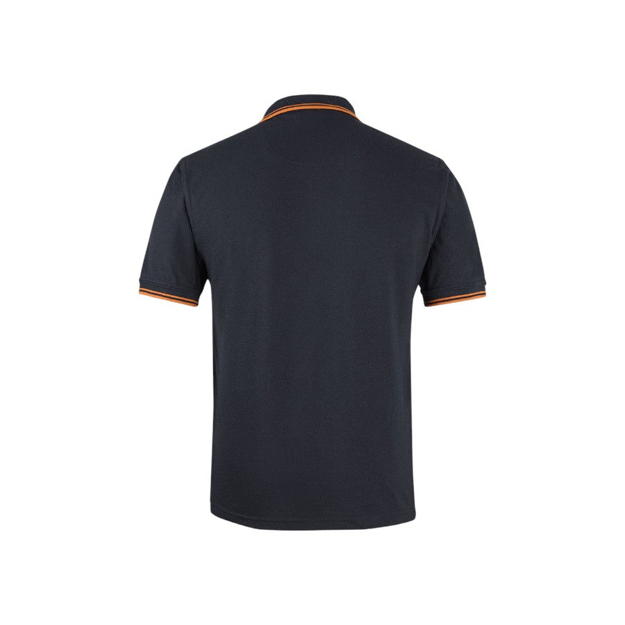 Contrast Polo - Black/Orange