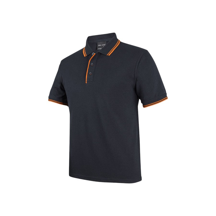 Contrast Polo - Black/Orange