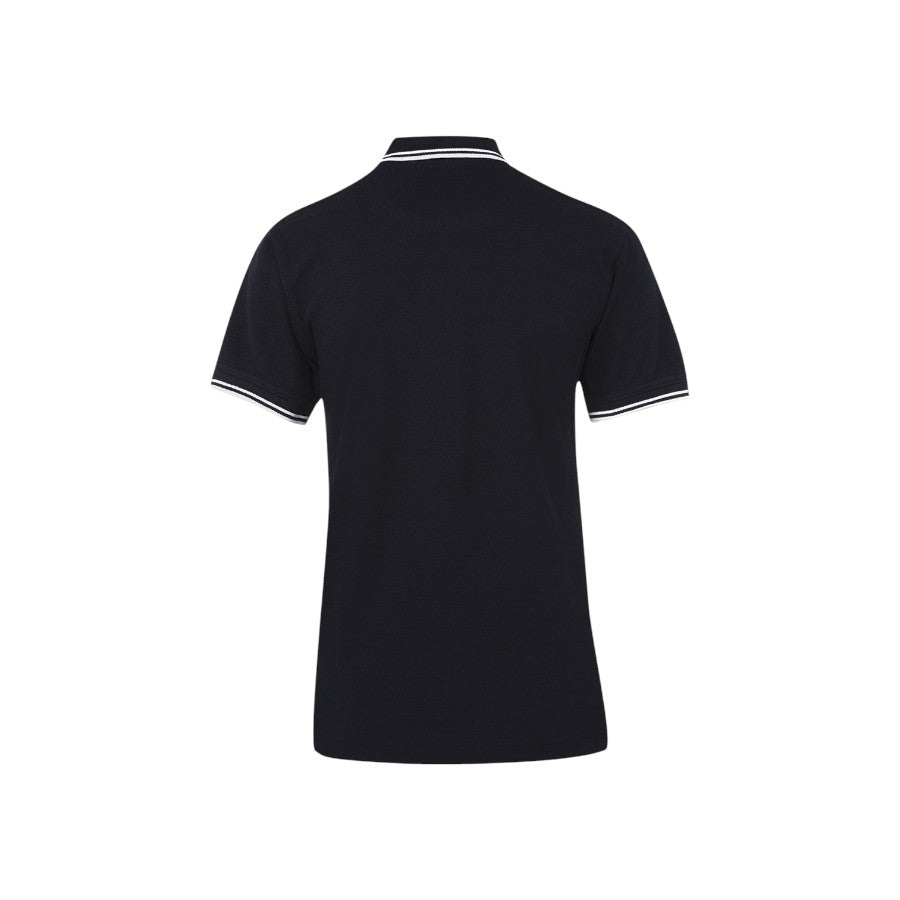 Ladies Contrast Polo - Navy/White