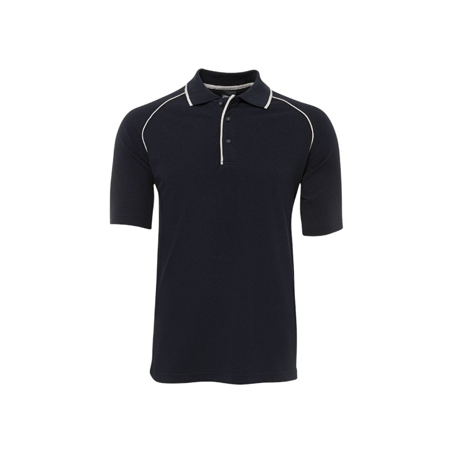 Raglan Polo - Navy/White