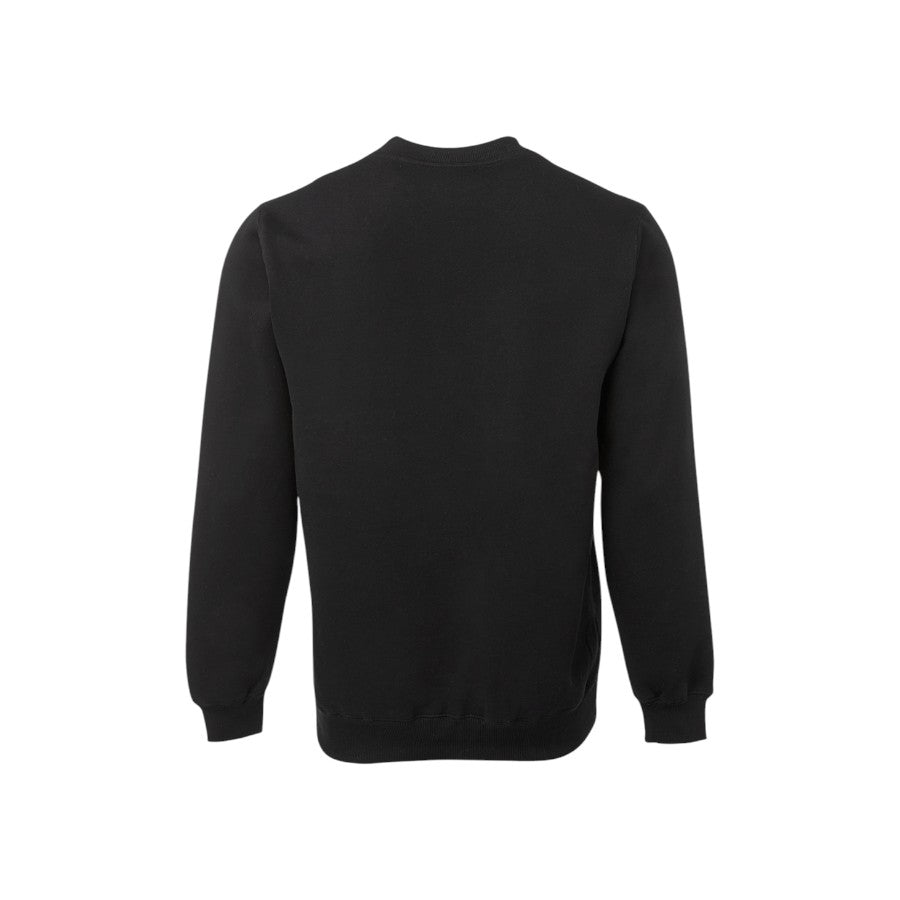 V-Neck Fleecy Sweat - Black