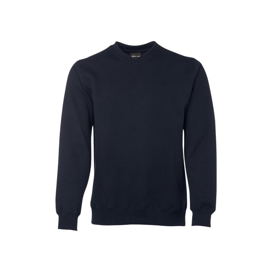 V-Neck Fleecy Sweat - Navy