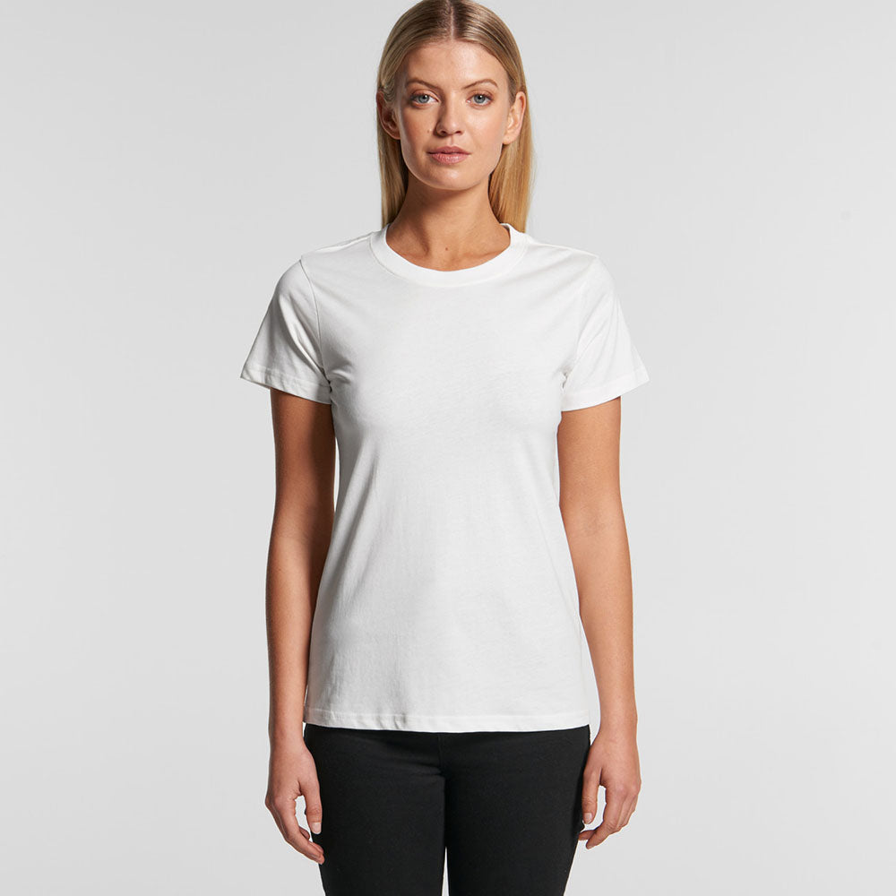 Woman's Maple Organic Tee- Workwear Branding Embroidery ｜Digital Printing