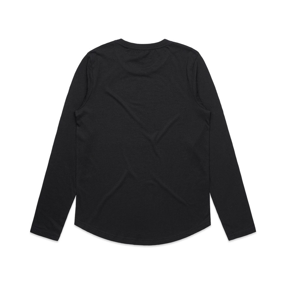 Woman's Maple Curve L/S Tee- Workwear Branding Embroidery ｜Digital Printing