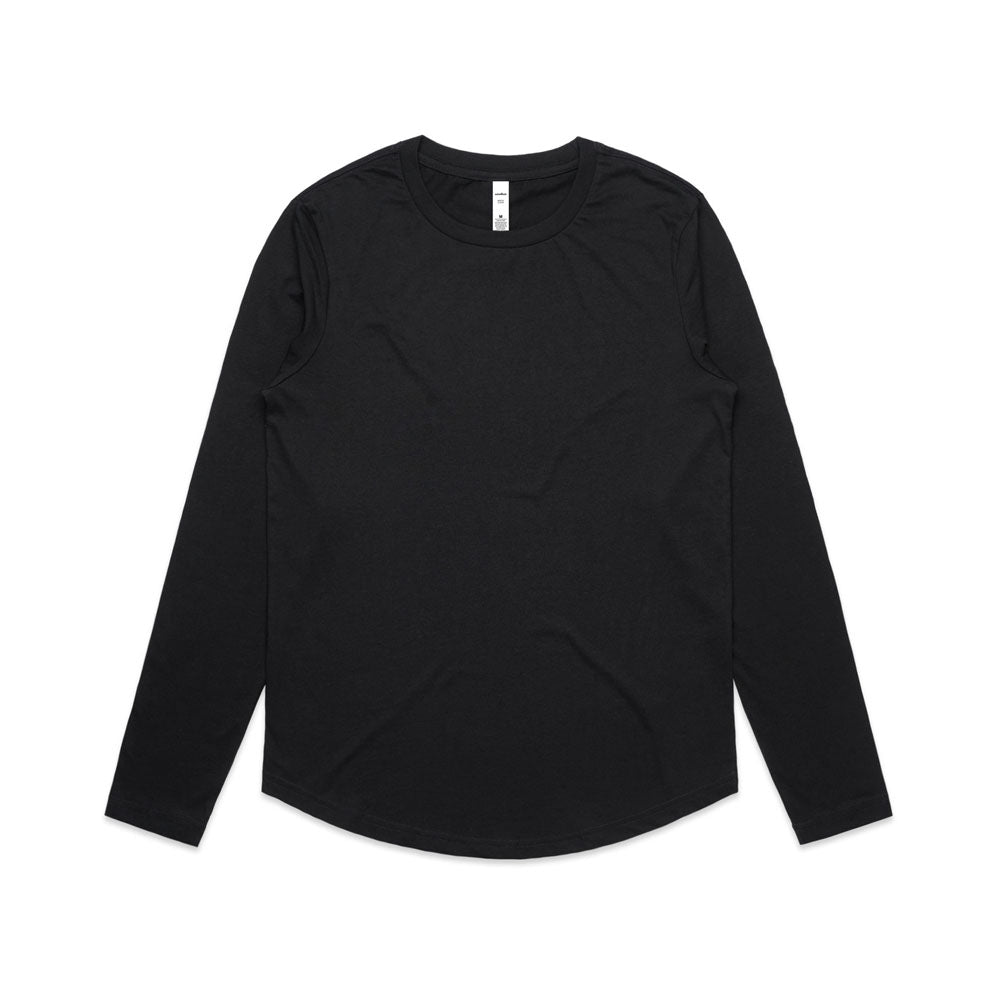 Woman's Maple Curve L/S Tee- Workwear Branding Embroidery ｜Digital Printing