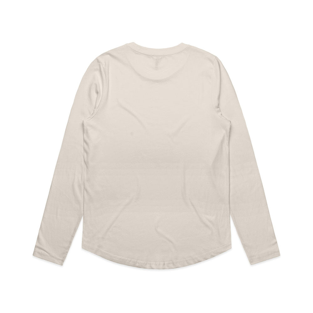 Woman's Maple Curve L/S Tee- Workwear Branding Embroidery ｜Digital Printing
