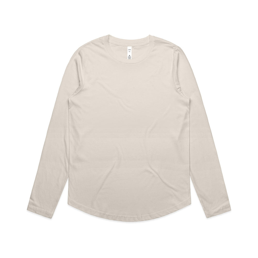 Woman's Maple Curve L/S Tee- Workwear Branding Embroidery ｜Digital Printing