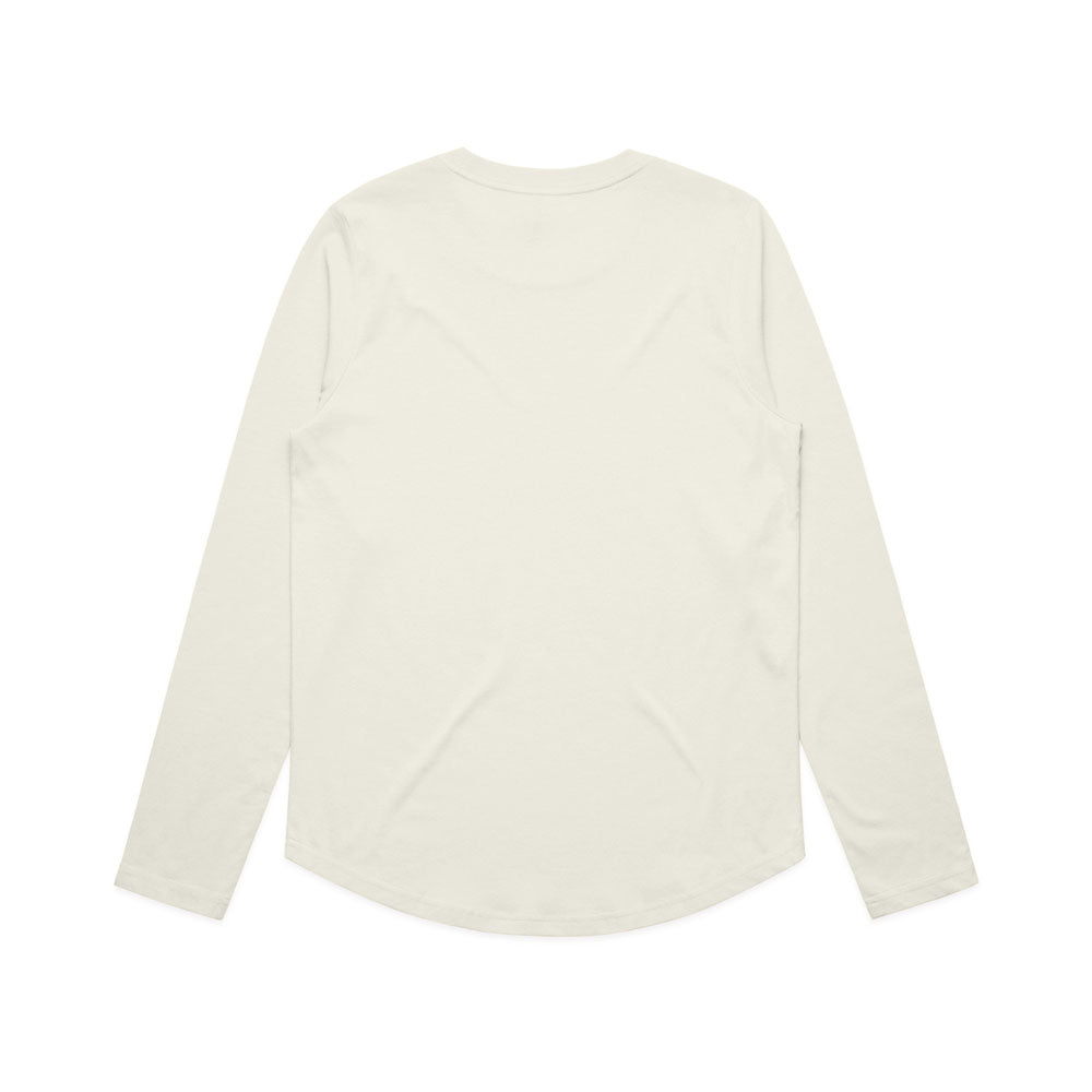 Woman's Maple Curve L/S Tee- Workwear Branding Embroidery ｜Digital Printing