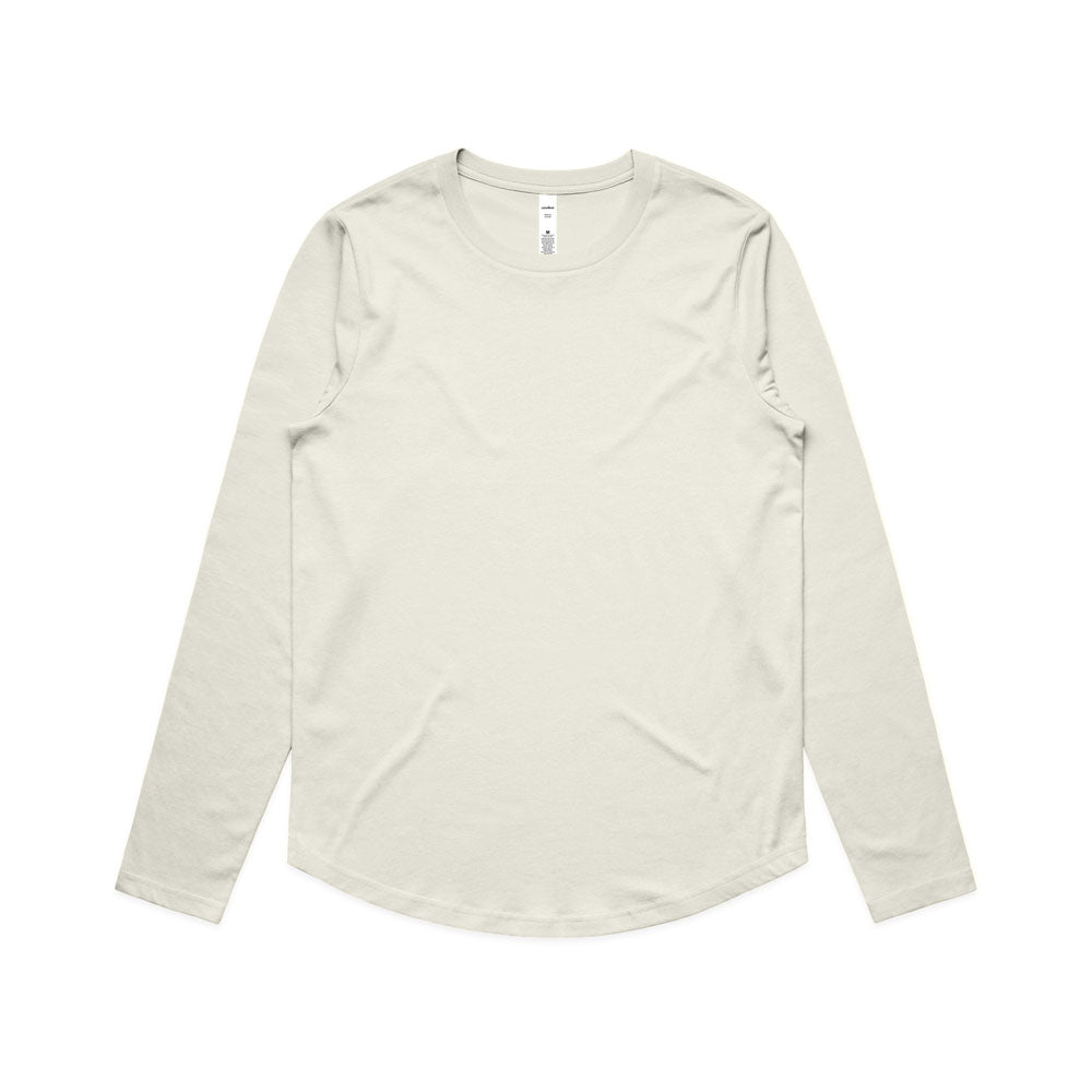 Woman's Maple Curve L/S Tee- Workwear Branding Embroidery ｜Digital Printing