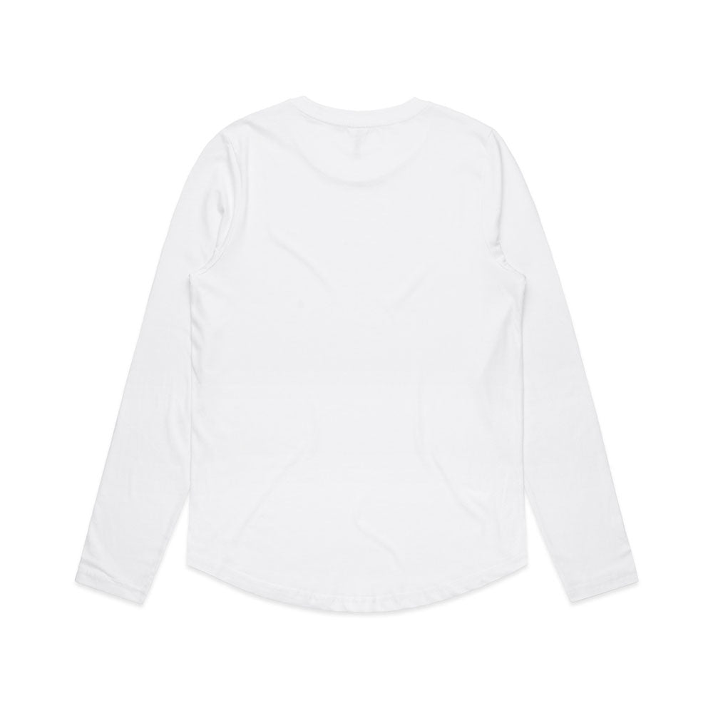 Woman's Maple Curve L/S Tee- Workwear Branding Embroidery ｜Digital Printing