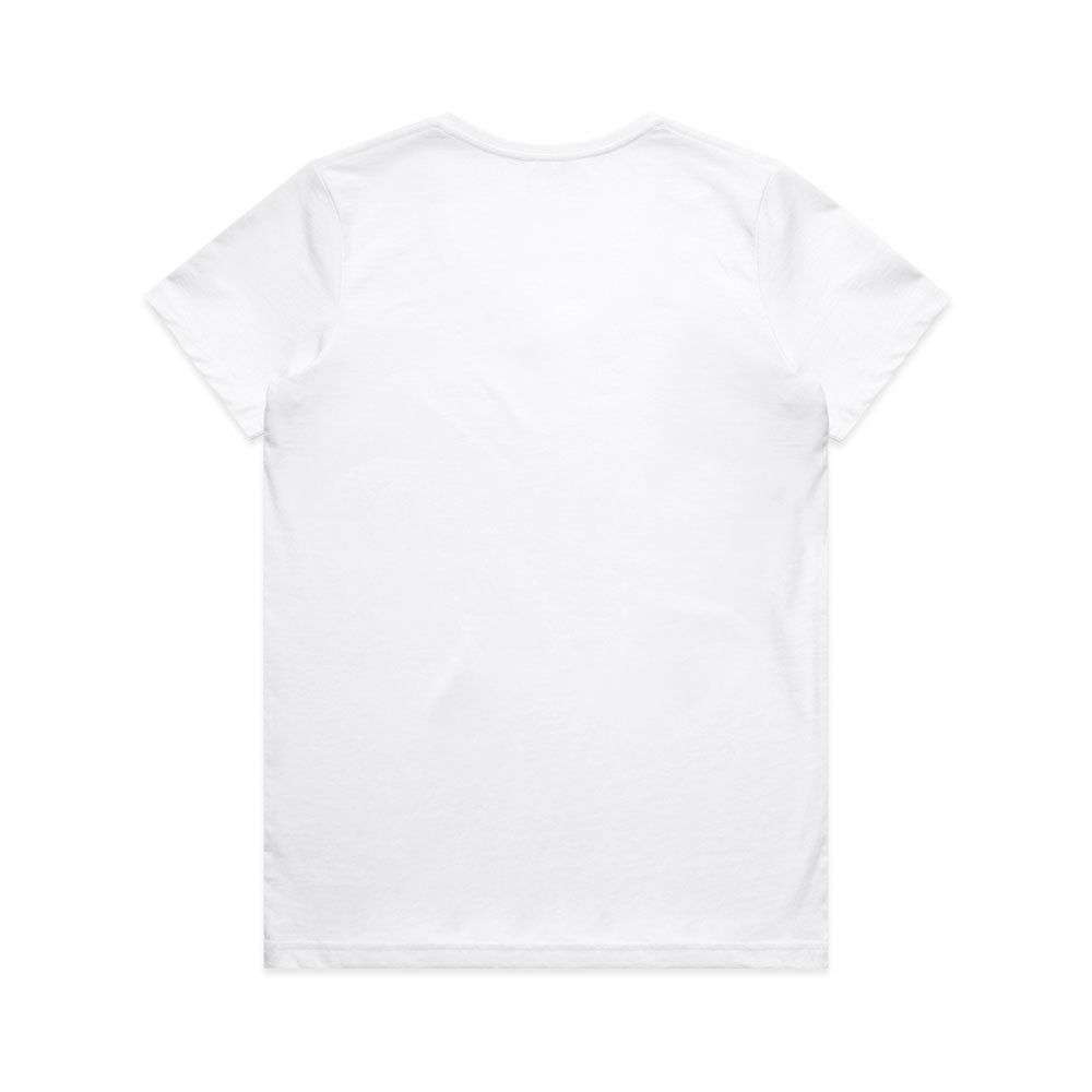 Woman's Maple V Neck Tee- Workwear Branding Embroidery ｜Digital Printing