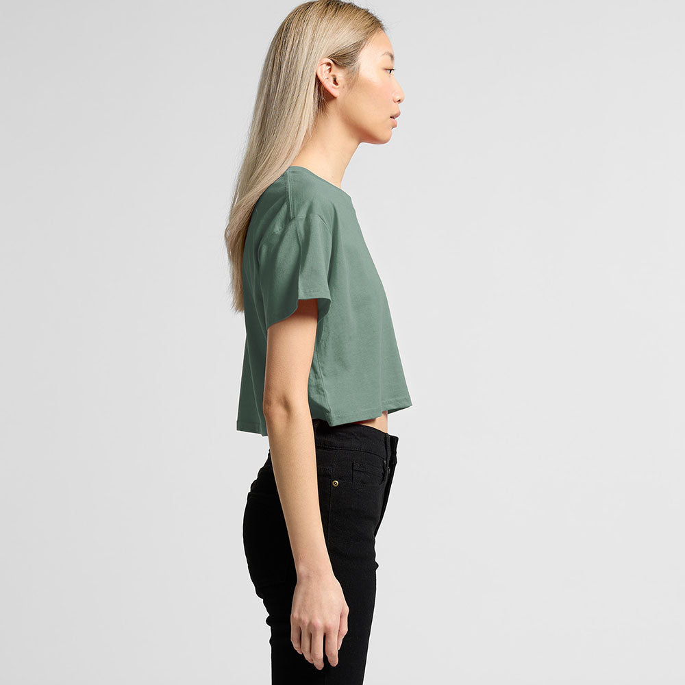 Woman's Crop Tee- Workwear Branding Embroidery ｜Digital Printing