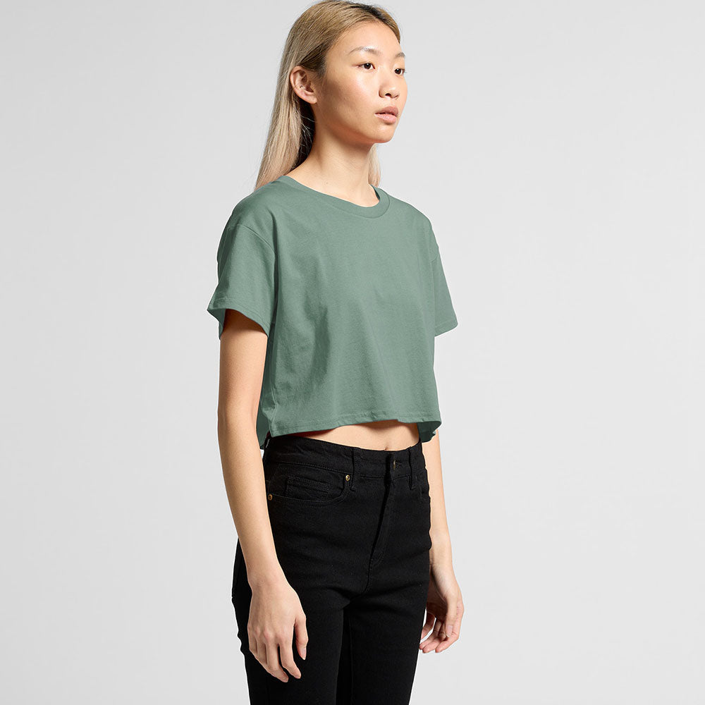 Woman's Crop Tee- Workwear Branding Embroidery ｜Digital Printing