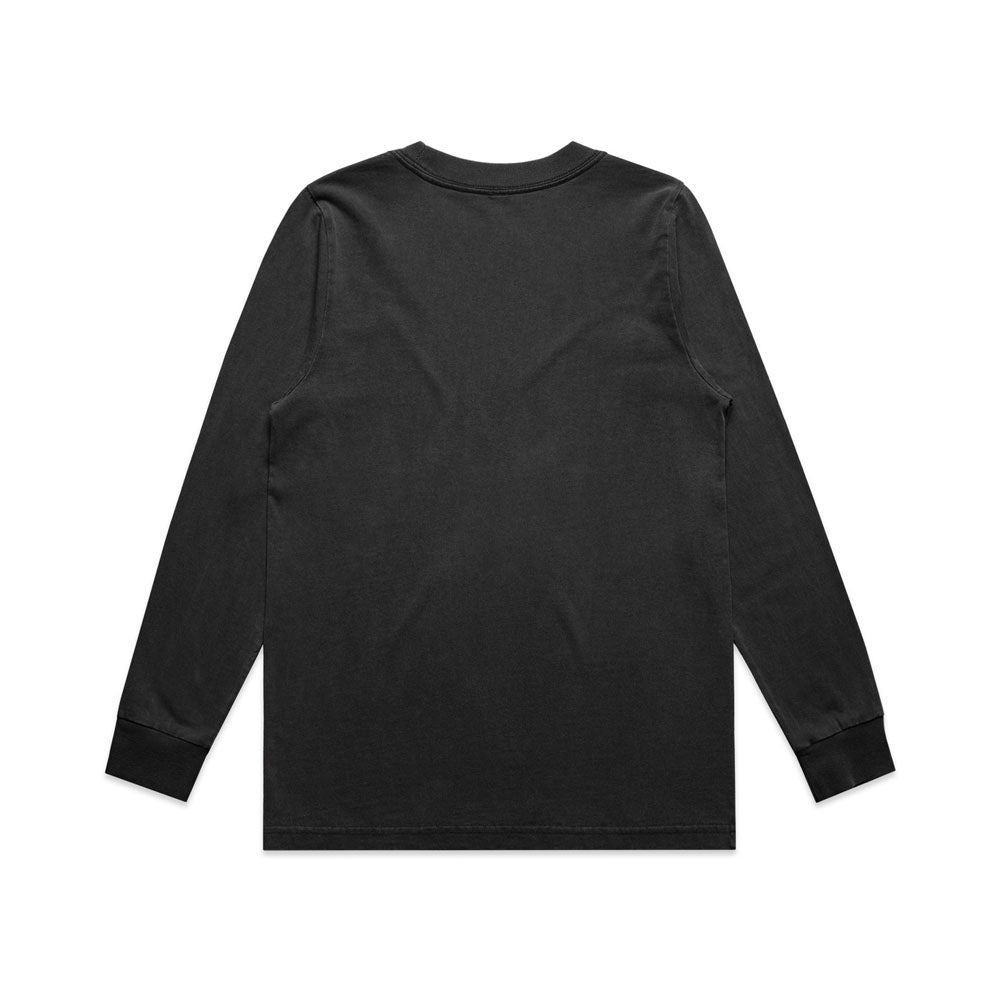 Woman's Heavy Faded L/S Tee- Workwear Branding Embroidery ｜Digital Printing