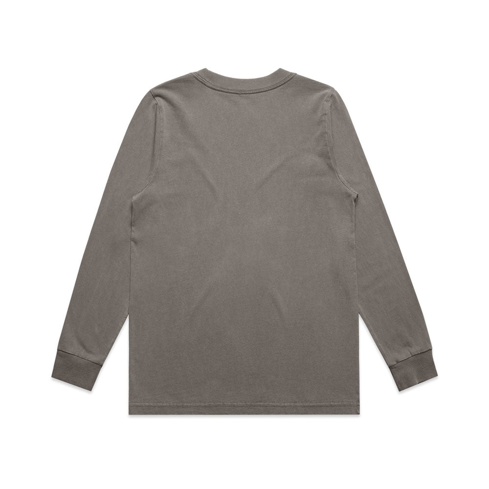 Woman's Heavy Faded L/S Tee- Workwear Branding Embroidery ｜Digital Printing