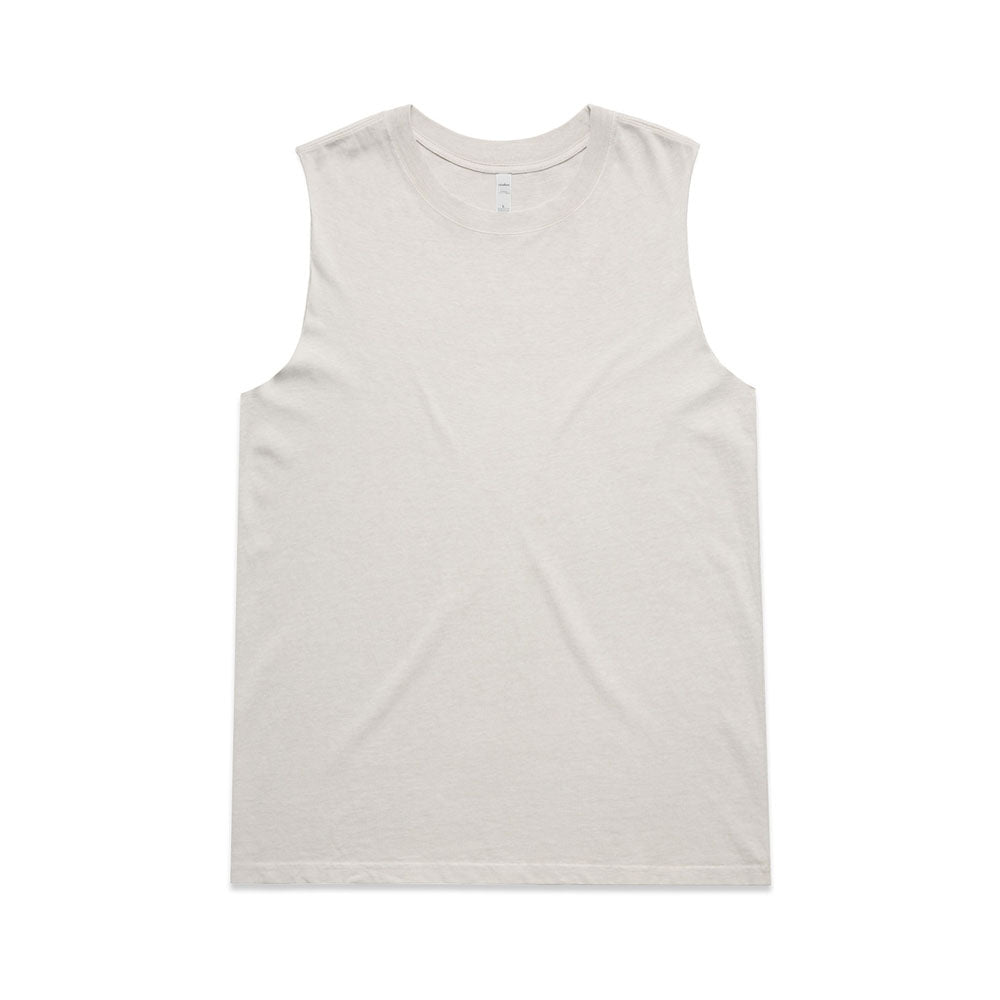 Woman's Heavy Faded Tank- Workwear Branding Embroidery ｜Digital Printing