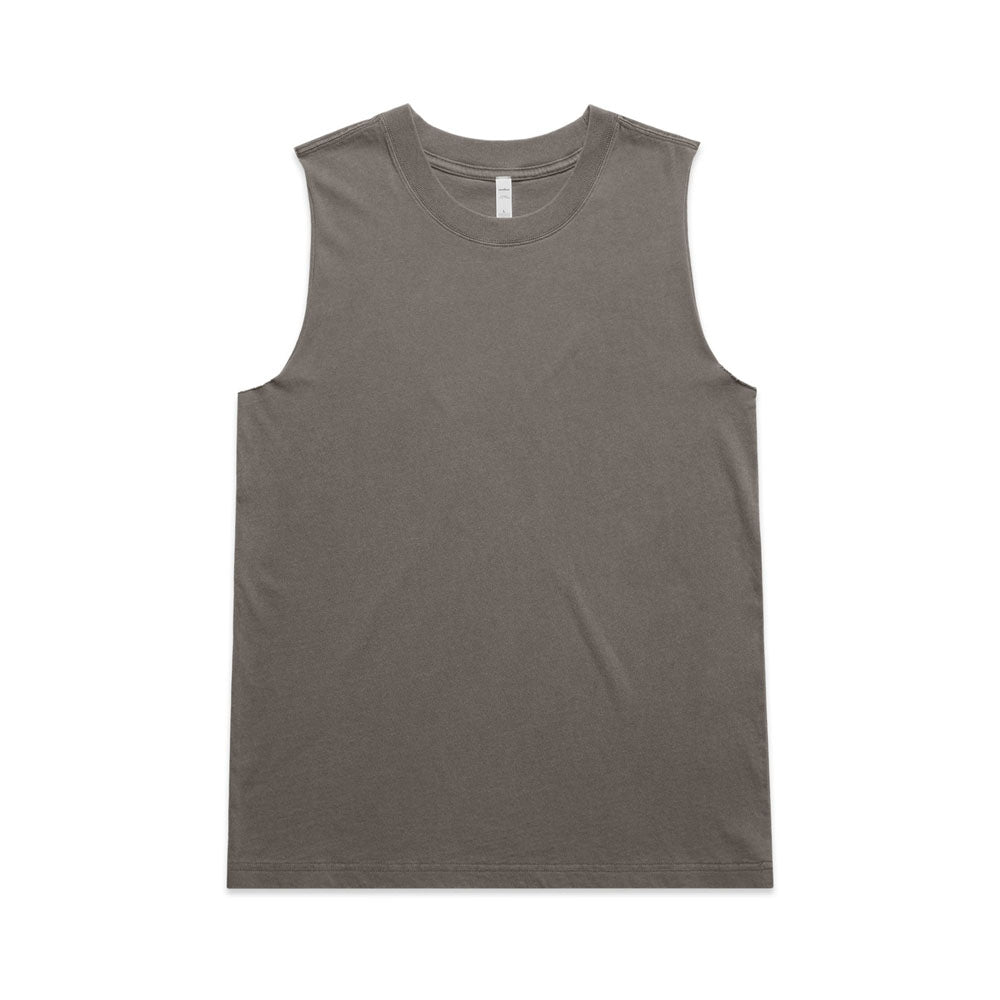 Woman's Heavy Faded Tank- Workwear Branding Embroidery ｜Digital Printing