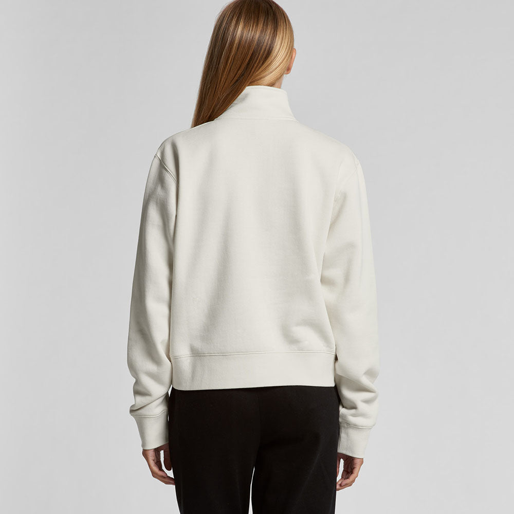 Woman's Stencil Half Zip Crew- Workwear Branding Embroidery ｜Digital Printing