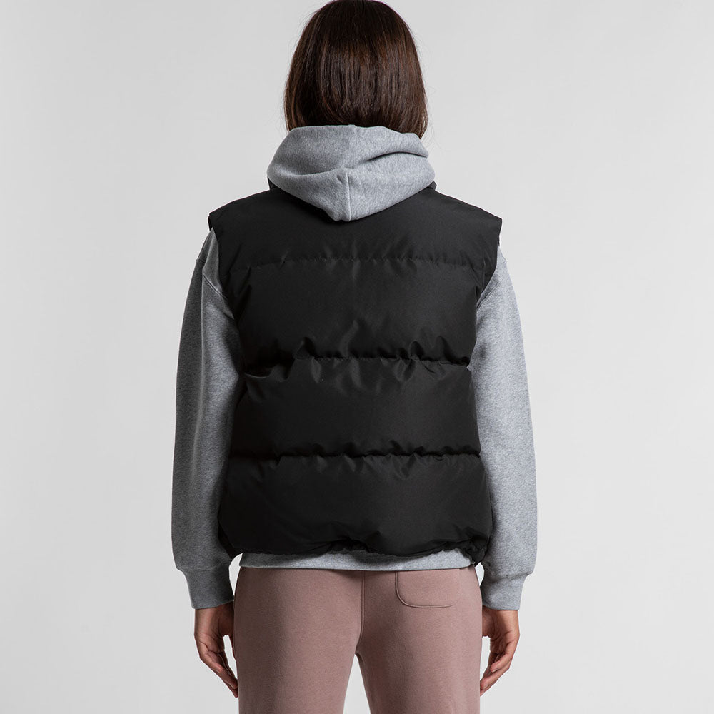 Woman's Puffer Vest- Workwear Branding Embroidery ｜Digital Printing