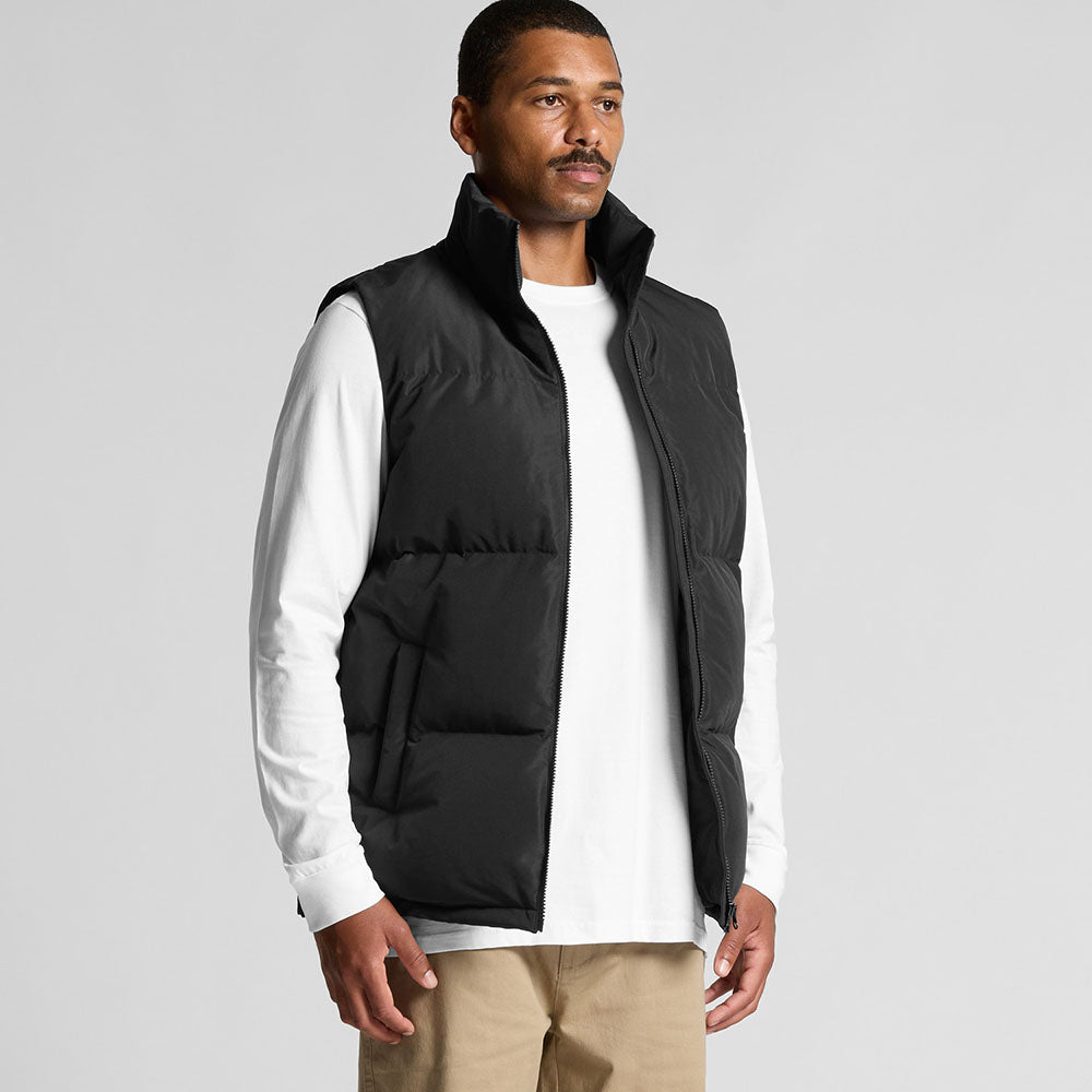 Mens Puffer Vest- Workwear Branding Embroidery ｜Digital Printing