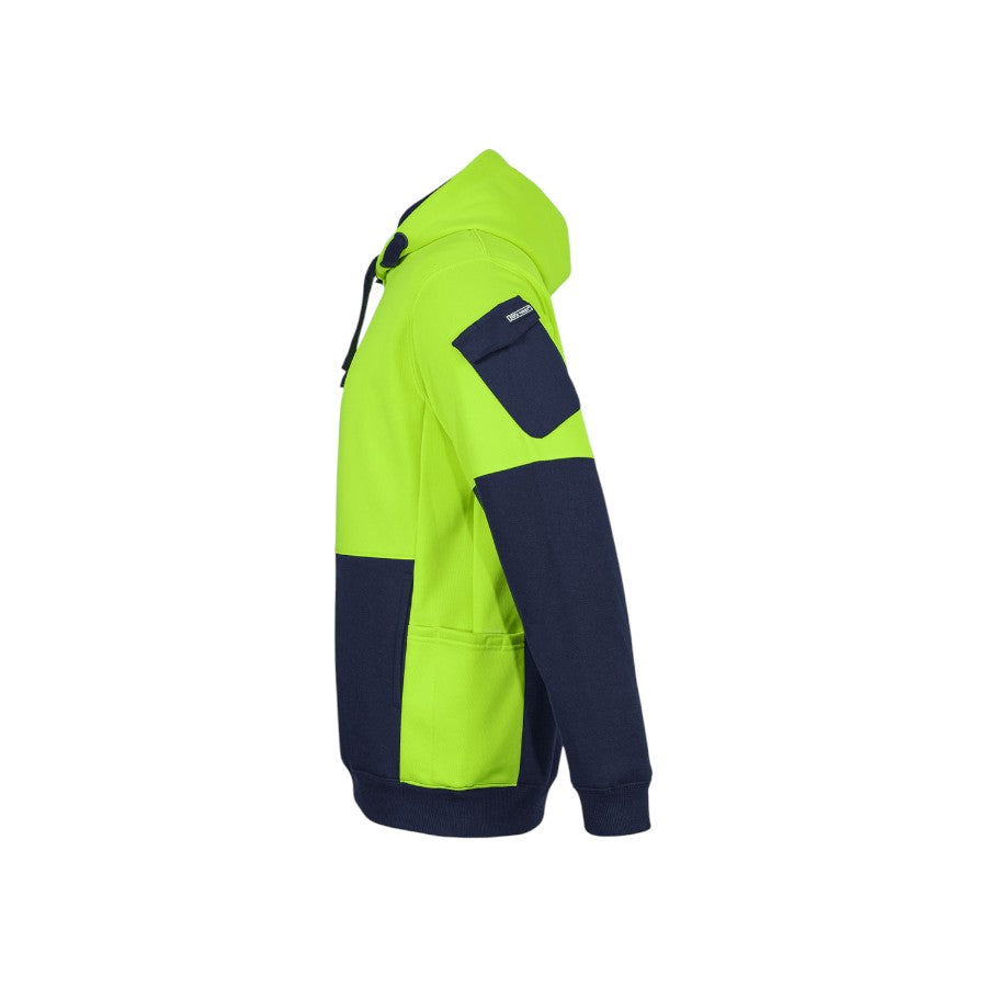 Hi-Vis 350gsm trade hoodie – custom embroidery, BrightenWear