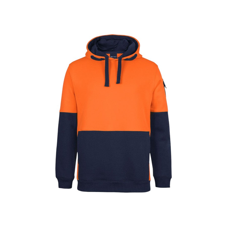 Hi-Vis 350gsm trade hoodie – custom embroidery, BrightenWear
