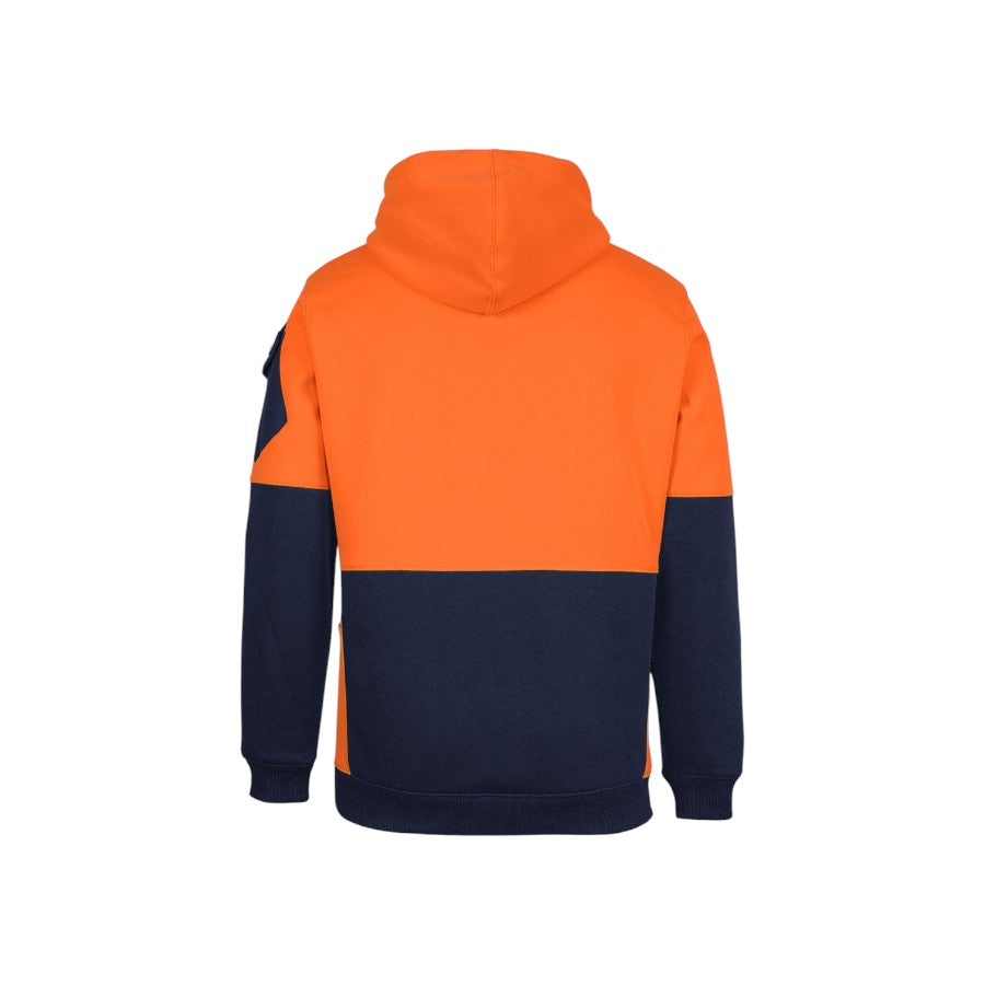 Hi-Vis 350gsm trade hoodie – custom embroidery, BrightenWear