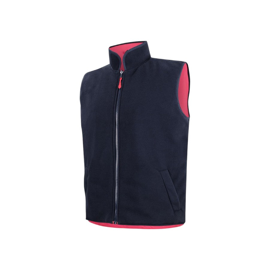 Hi Vis Reversible Vest - HV Pink/Navy