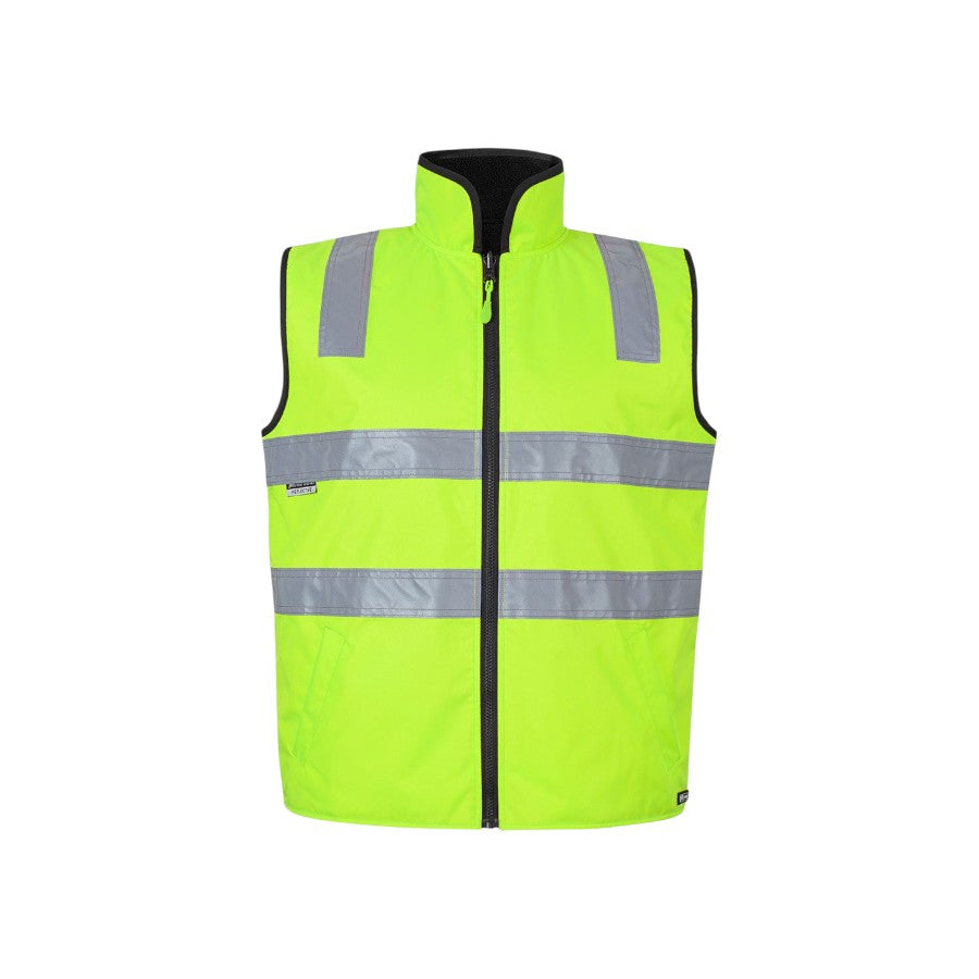 Hi Vis Reversible Vest - Lime/Black
