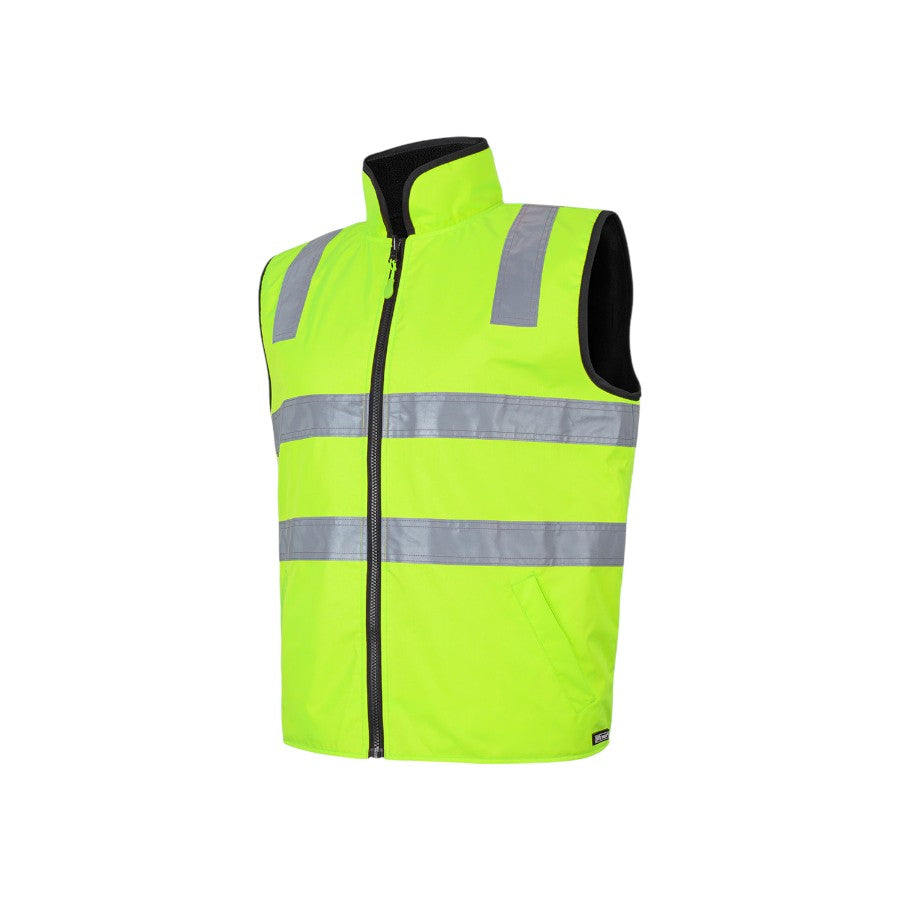 Hi Vis Reversible Vest - Lime/Black