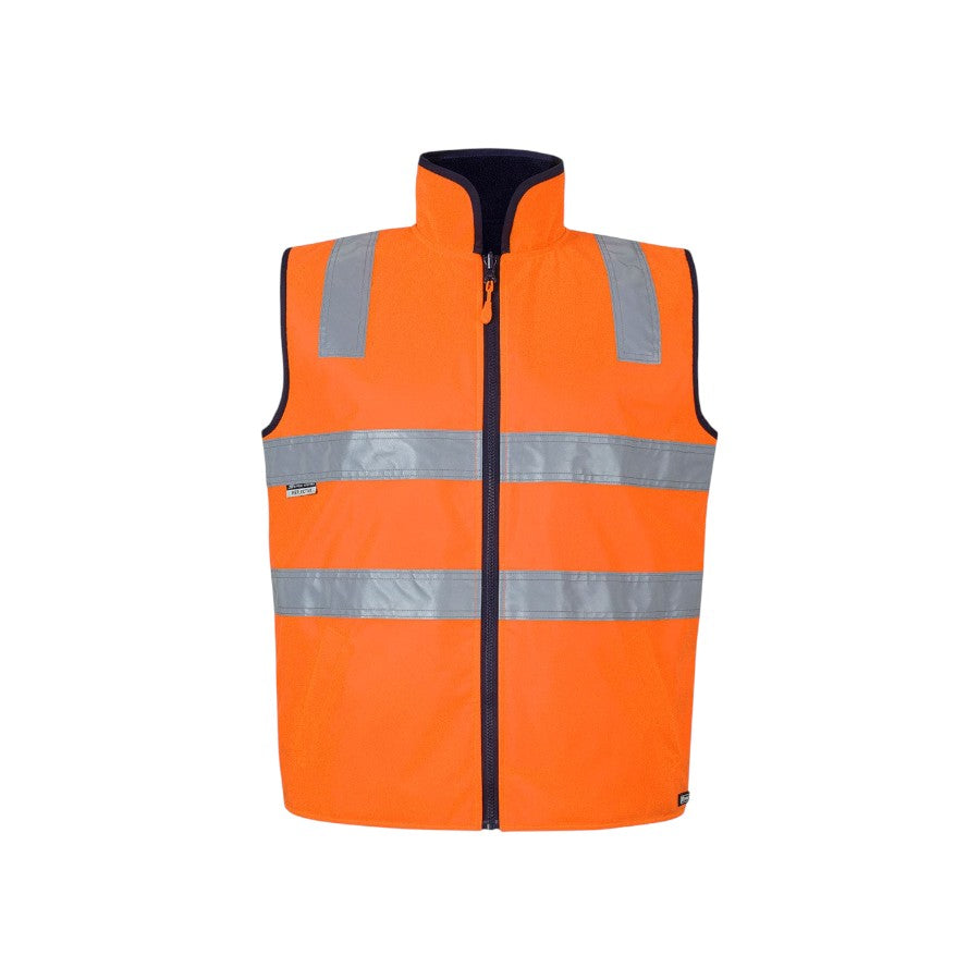 Hi Vis Reversible Vest - Orange/Navy